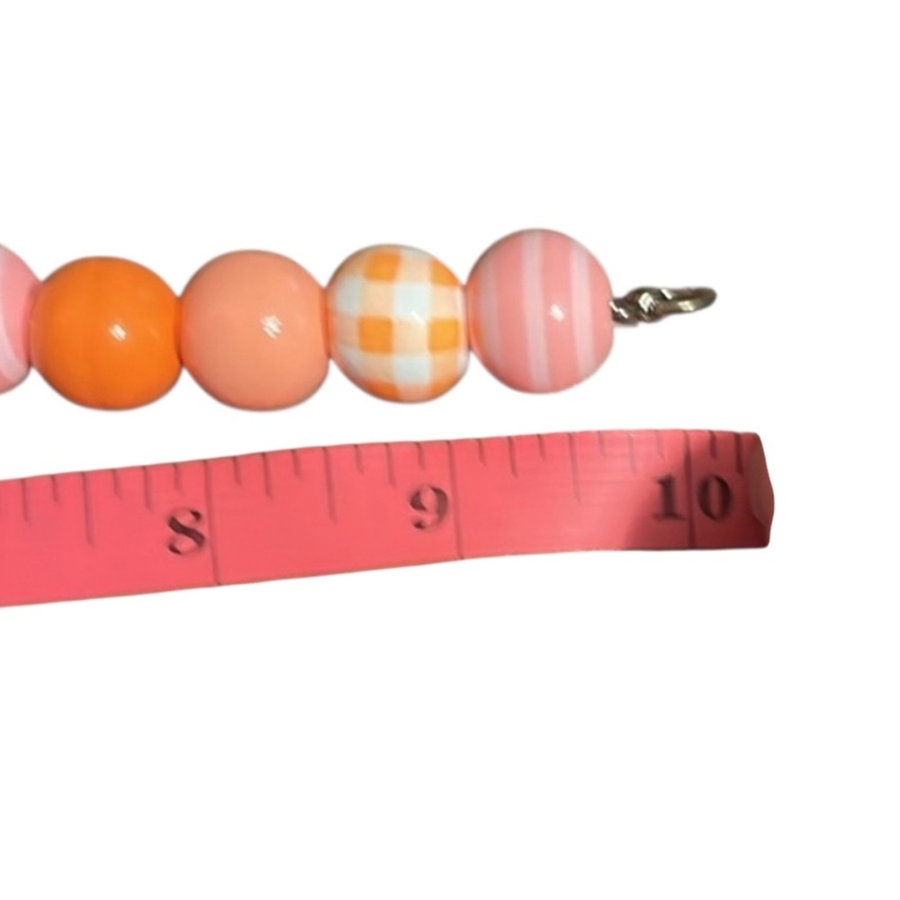 Hand Crafted Fall Wood Bead Necklace and bracelet set - Picture 7 of 8